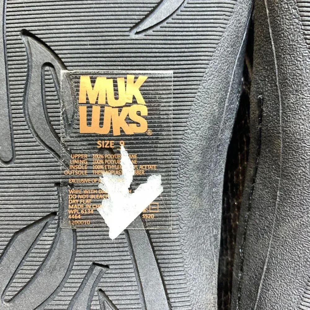Muk‎ Luk Sport Shoes Womens 9 Brown Black Snake Slip On Comfort Loafers